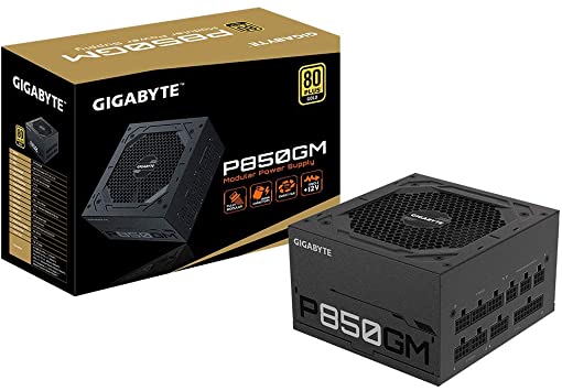 GP-P850GM_1-1 Gigabyte PSU 850W Gold Modular80+ GOLD; Fully Modular8xSATA,4xPCIe 6+2 Pin, 1xFloppy; - Image 1