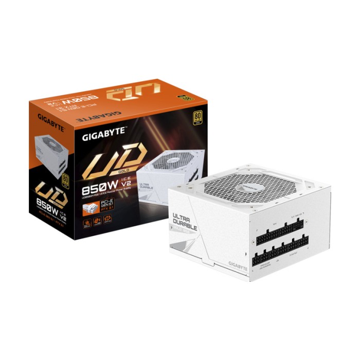 Gigabyte PSU 850W Gold PG5 ICE ATX 3.1, PCIe 5.1, 80 PLUS go Fully modular, 90%, White (bijela) PSU