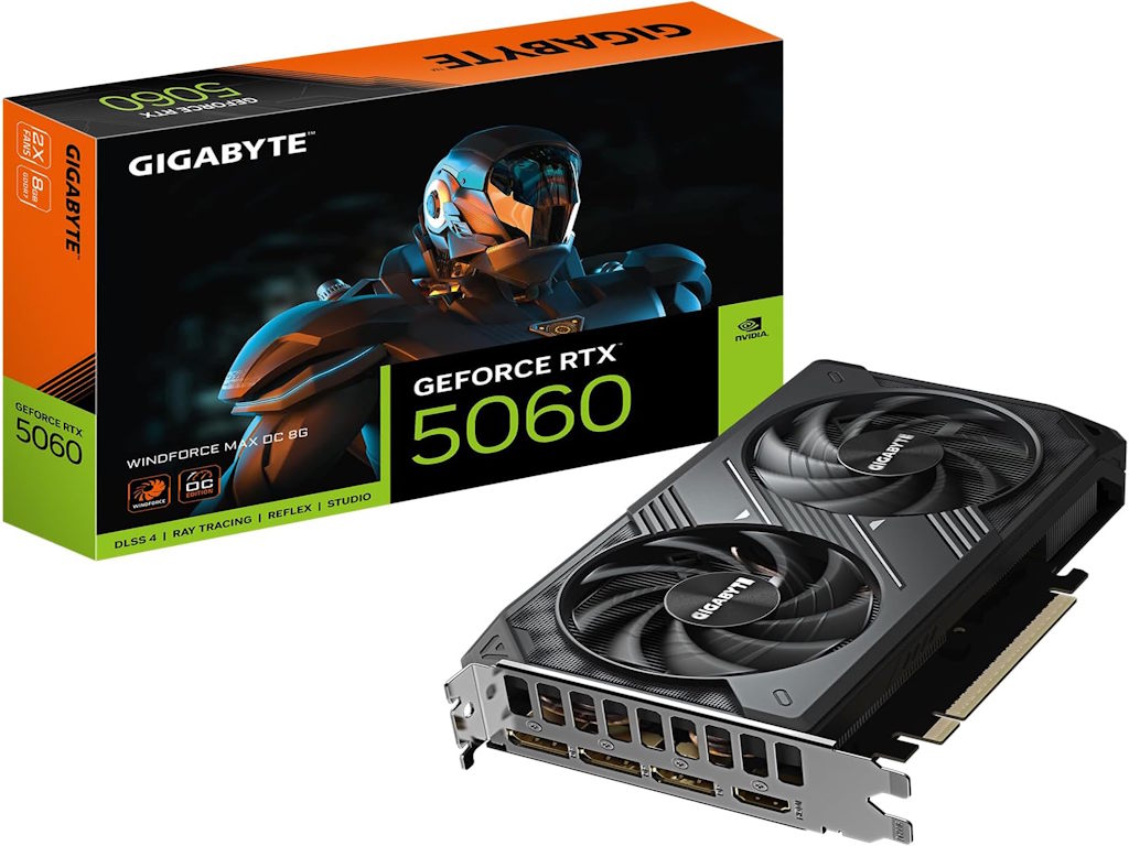 GV-N5060WF2MAXOC-8GD_251114091110077-1 Gigabyte 5060 Windforce MAX OC 8GB GDDR7, 128-bit, 3x DP, 1x HDMI - Image 1