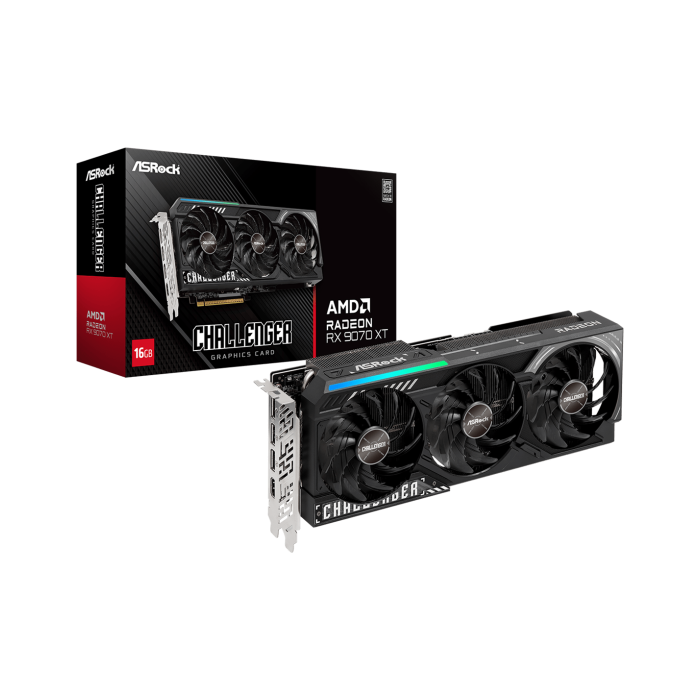 ASROCK VGA RX 9070 XT CL16GB GDDR6, 256bit, 3xDP, HDMI