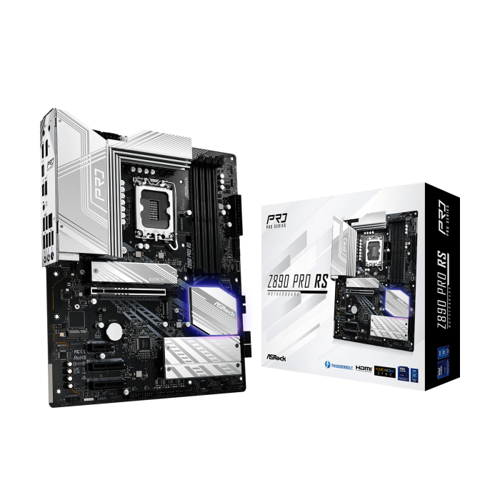 ASROCK MB Z890 PRO RSLGA1851, 4xDDR5, 4xM.2, 4xSATAHDMI, DP, Thunderbolt USB4, ATX, RAID