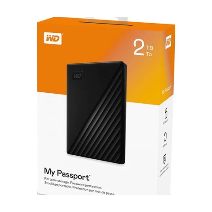 HDD Eksterni WD My Passport Black 2TB 2,5" WDBYVG0020BBK-WESN