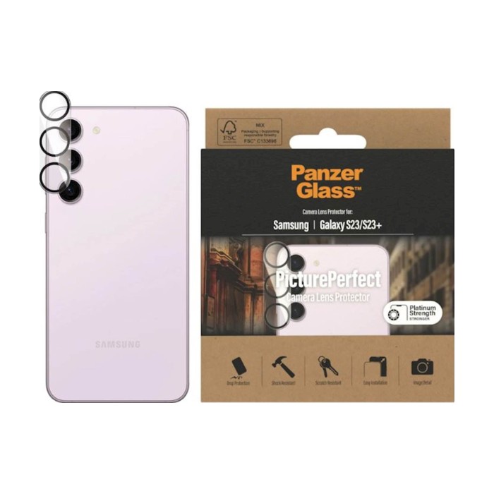 Zaštitni okvir za kameru PG Galaxy S23/S23+ Zaštitni okvir za kameru PG Galaxy S23/S23+