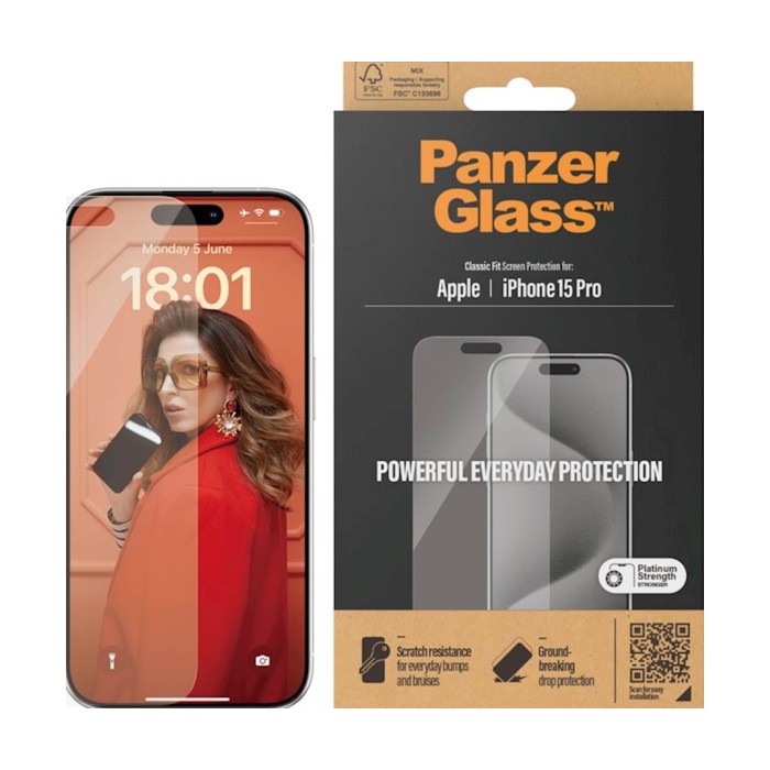 Zaštitno staklo PG iPhone 15 Pro Zaštitno staklo PG iPhone 15 Pro