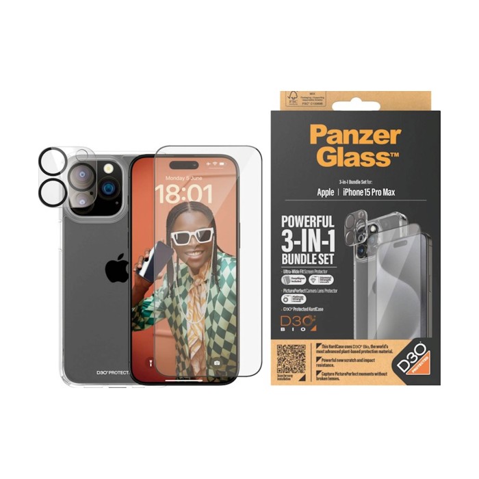 Bundle PanzerGlass iPhone 15 Pro Max Bundle PanzerGlass iPhone 15 Pro Max