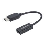 Adapter MANHATTAN, DisplayPort, DP-Male/HDMI-Fem