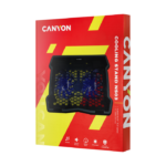 CANYON NS03 Cooling stand dual-fan with 2x2.0 USB hub support up to 10”-15.6” laptop ABS