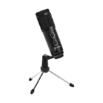 LORGAR Soner 313 Gaming Microphones Black USB condenser microphone with Volume Knob & Echo Kob