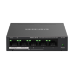 Mercusys MS105GP 5-Port Gigabit Desktop Switch with 4-Port PoE+ 4×Gigabit PoE+ Ports 1×Gigabit Non-PoE Port