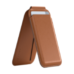 SATECHI Vegan-Leather Magnetic Wallet Stand Brown