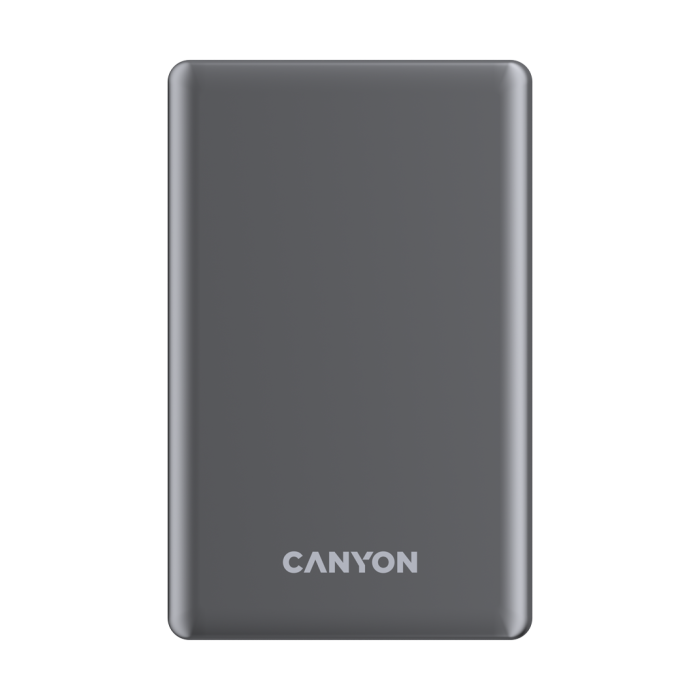 CANYON power bank OnPower 505 slim Magnetic 5000 mAh PD20W Dark Grey
