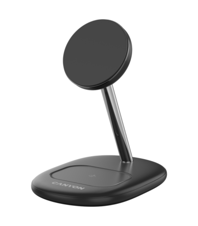 CANYON wireless charger WCS-205 15W Qi2 2in1 Black