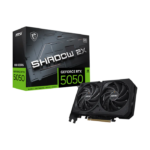 MSI Gaming RTX 5050 8G Shadow 2X OC Graphics Card 8GB GDDR6128-bit Extreme Performance: 2617