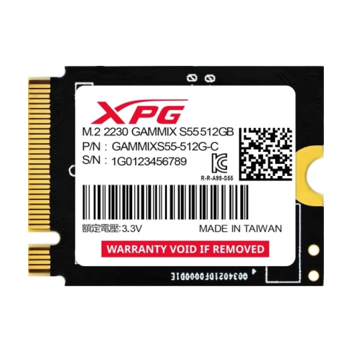ADATA SSD 512GB Gammix S55 M.2 NVMe + adapter