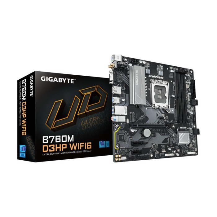 Gigabyte MB B760M D3HP WIFI6 LGA1700; 4xDDR5; 2xM.2,4xSATA HDMI, DP; VGA, WIFI; mATX