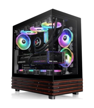 Thermaltake View 270 Plus WSARGB, Mid Tower,tempered glasswood, 3xARGB fans, VGA: 420mm