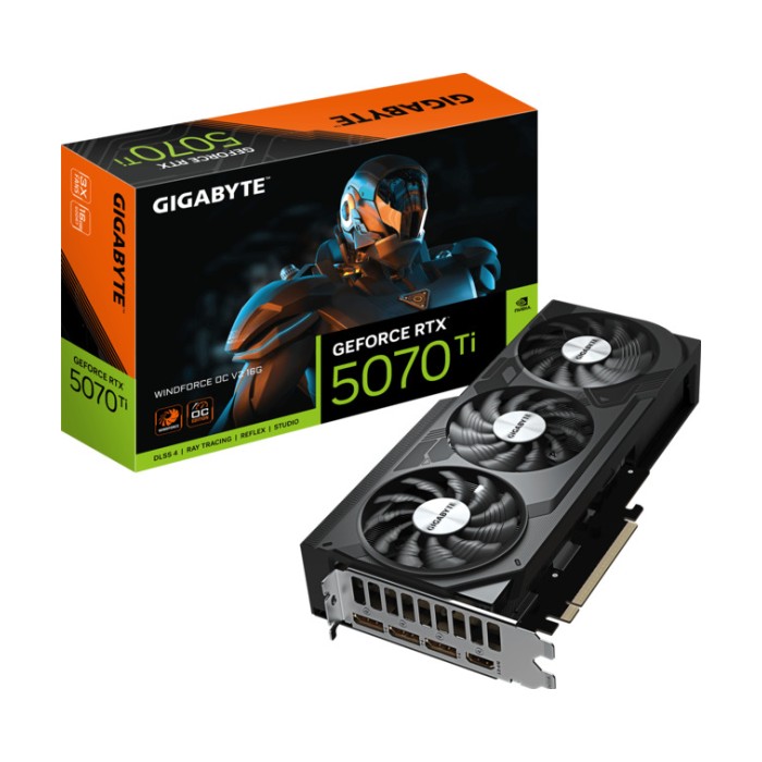 Gigabyte 5070 Ti Windforce OC V2 16GB GDDR7, 256-bit,