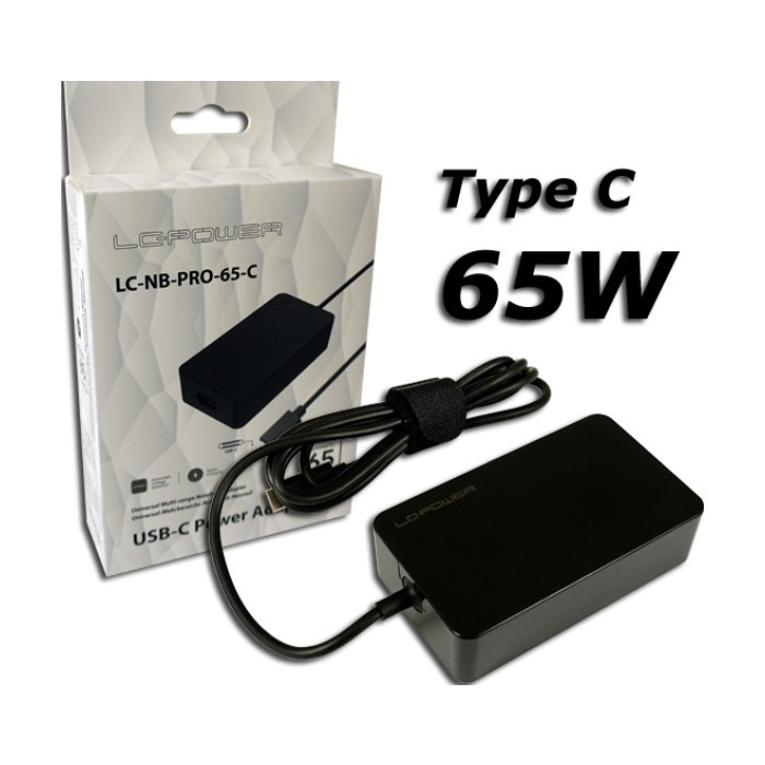 LC-Power Notebook Adaptor 65WUSB Type C