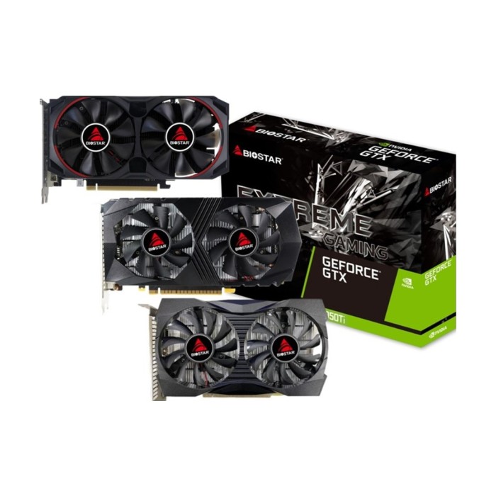BIOSTAR VGA 1050 Ti 4GB 4GB GDDR5, 128-bit 1x DVI, 1x DP, 1x HDMI