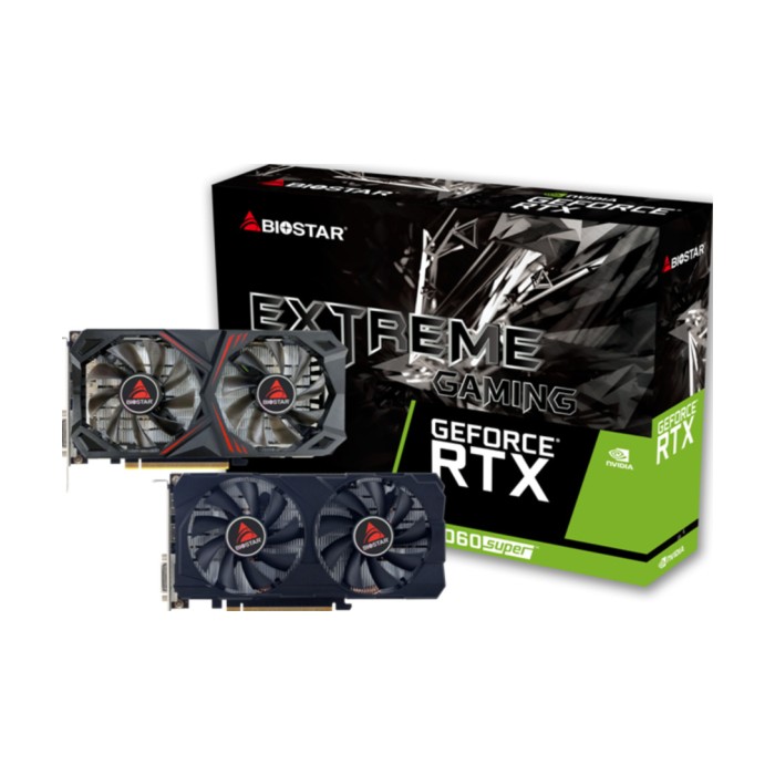 BIOSTAR VGA 2060 Super 8GB 8GB GDDR6, 256-bit, 1x DVI, 1x DP, 1x HDMI