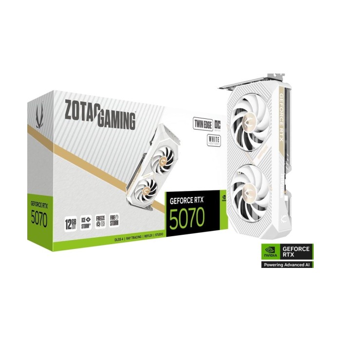 Zotac RTX 5070 12GB Twin EDGE White, 12GB GDDR7, 192-bit