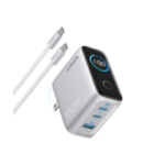 Anker Charger 100W 3 Ports Smart Display Silver