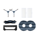 eufy Omni C20 Accessories Packside brush-2/filter-2/roller brush guard with comb-1/mop cloth-2 Black+Gray