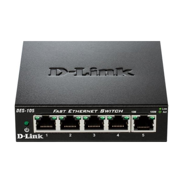 D-Link switch neupravljivi,DES-105/E (metalno kućište)