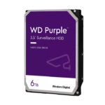 HDD Video Surveillance WD Purple 6TB CMR 3.5'' 256MB SATA 6Gbps TBW: 180