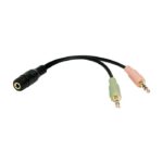 LogiLink Audio adapter 3.5mm 4pin to 2x3.5mm F/M CA0020