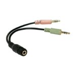 LogiLink Audio adapter 3.5mm 4pin to 2x3.5mm F/M CA0020