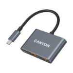 CANYON hub DS-3 3in1 USB-C Dark Grey