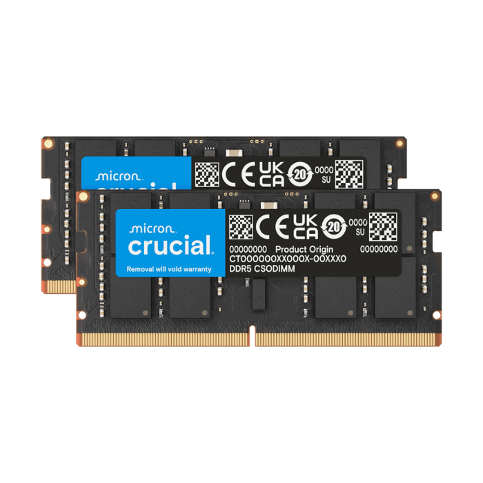 Crucial 64GB Kit 2x32GB DDR5-6400 CSODIMM CL52