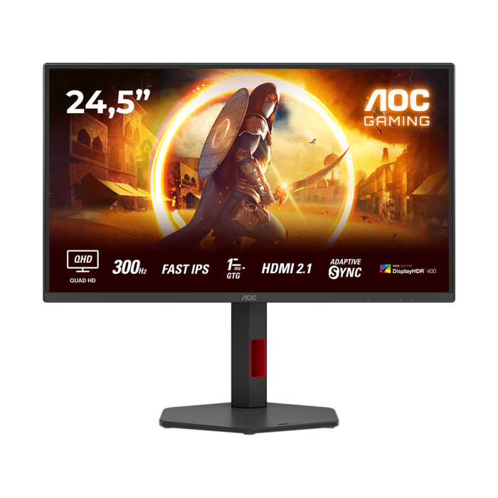 AOC MONITOR Q25G4SR GAMING 25'' G 300HZ FAST IPS 2560x1440 0.3 MS 80M:1 300 CD/M