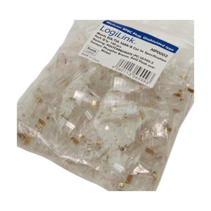 LogiLink CAT5e Connector RJ45 100KOM MP0002