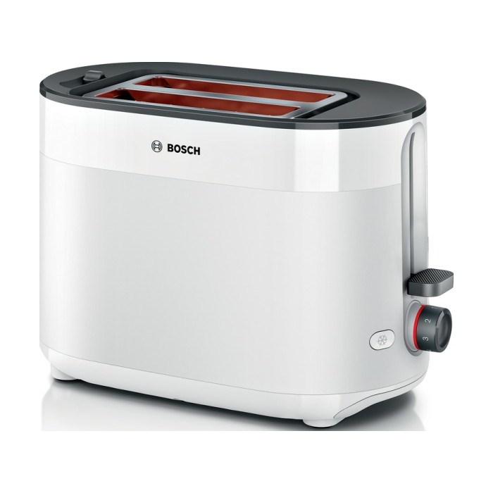 BOSCH Toster MyMoment TAT2M121, Bijela, Dvije kriške, Snaga 800-950 W