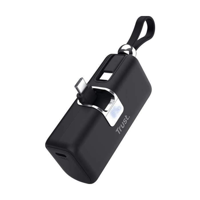 Trust PACTO 5000mAh powerbank, džepna verzija, crni