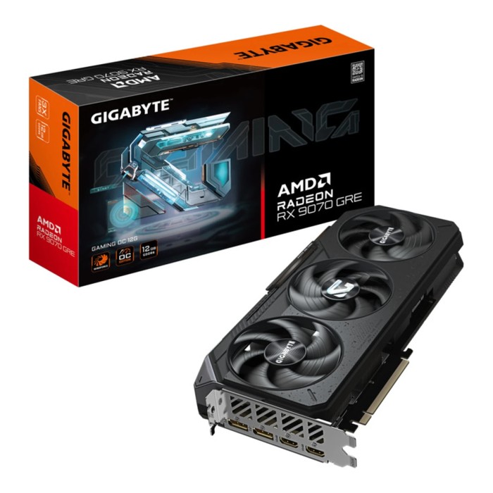 Gigabyte RX 9070 GRE Gaming 12 OC 12GB GDDR6, 192-bit, 2xDP, 2xHDMI