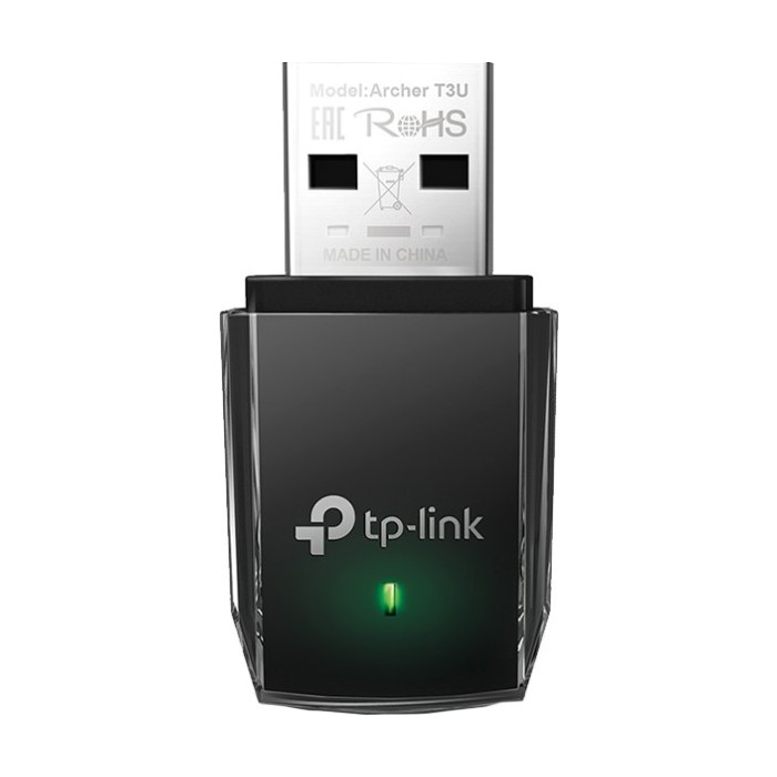 TP-Link Archer T3U AC1300 Mini Wi-Fi MU-MIMO USB AdapterMini Size 867Mbps at 5GHz + 400Mbps TP-Link Archer T3U AC1300 Mini Wi-Fi MU-MIMO USB AdapterMini Size 867Mbps at 5GHz + 400Mbps