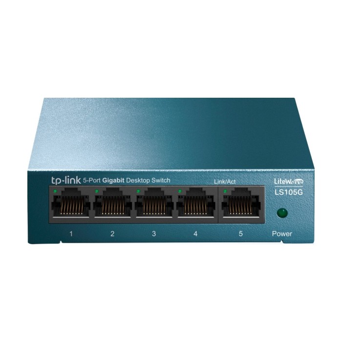 TP-Link LiteWave 5-Port Gigabit Desktop Switch 5 Gigabit RJ45 Ports Desktop Steel Case Wall Mount TP-Link LiteWave 5-Port Gigabit Desktop Switch 5 Gigabit RJ45 Ports Desktop Steel Case Wall Mount