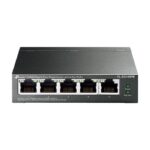 5-Port Gigabit Easy Smart Switch with 4-Port PoE+ metal case desktop mount PoE budget 65W