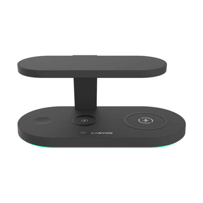 CANYON wireless charger WS-501 15W 5in1 UV Black