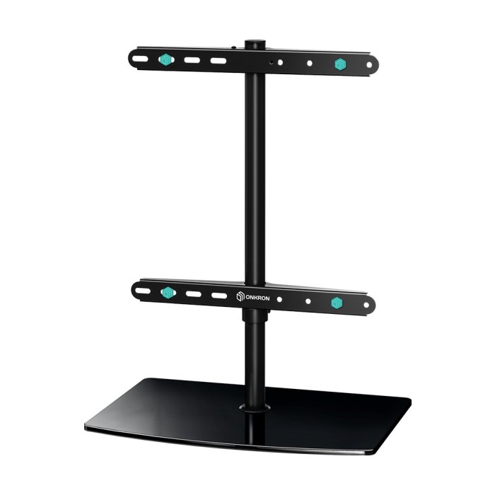ONKRON Universal Swivel Table Top TV Stand for 32''-75'' TVs up to 35 kg Black