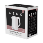 AENO Electric Kettle EK2: 1850-2200W 1.5L Strix Double-walls Non-heating body Auto Power Off Dry tank