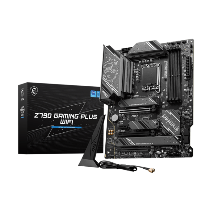MSI Z790 GAMING PLUS WIFI Motherboard ATX - Supports Intel Core 12/13/14th Gen Processors LGA