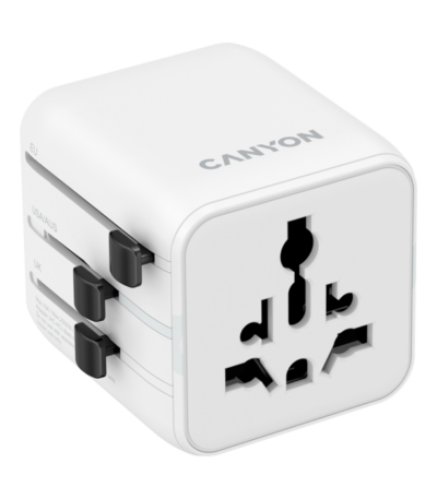 CANYON Travel Adapter OnTour One EU/UK/US/AUS White