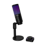 LORGAR SMP40 RGB Microphone with external mute button and metal stand Black