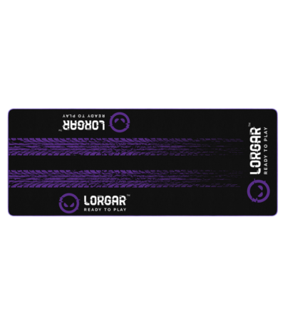 LORGAR RX1FM Sim Racing Floor Mat Advanced Stitched edge 1700X700X3 mm Black/purple