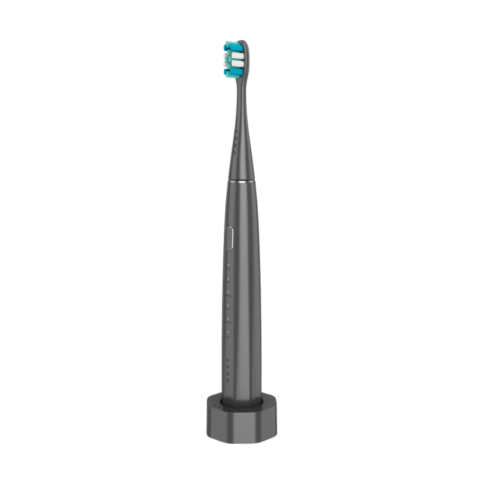 Wireless Tooth Brush Grey 3 Brush Heads 1400mAh Function: Soft Clean Massage White Sweep