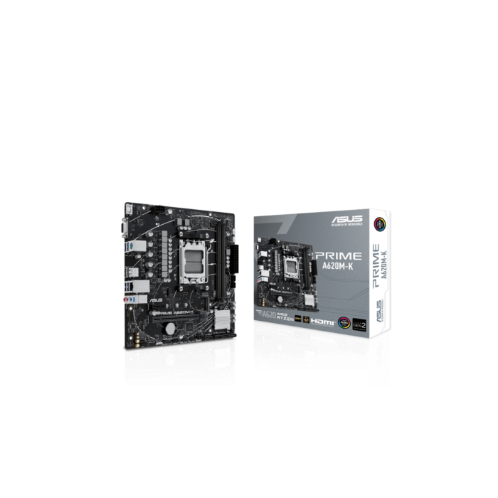 ASUS MB PRIME A620M-KAMD A620;AMD;2xDDR5VGA,HDMI;micro ATX